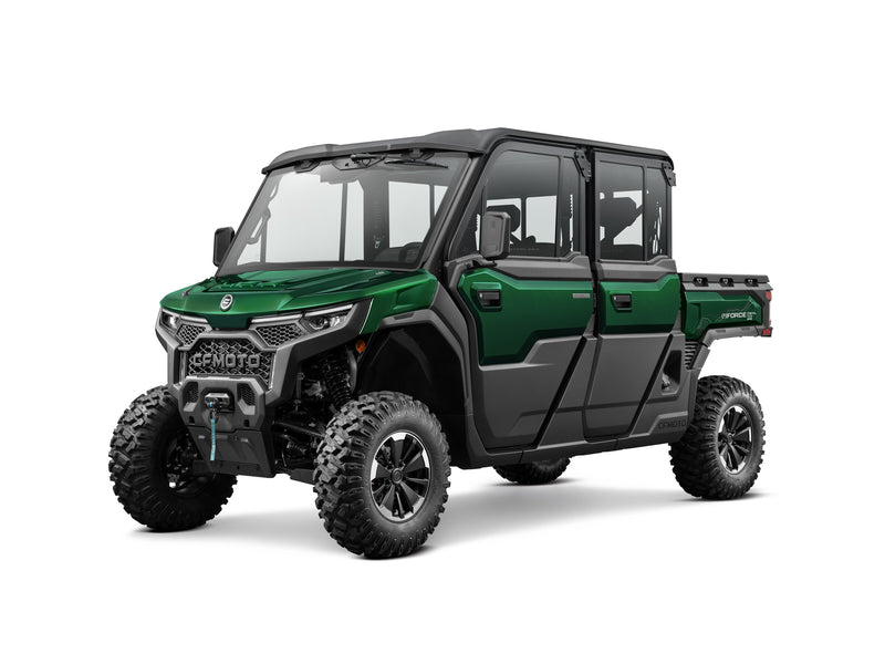 2027 CFMOTO UFORCE U10 XL PRO HIGHLAND in Forest Green — left three-quarter view