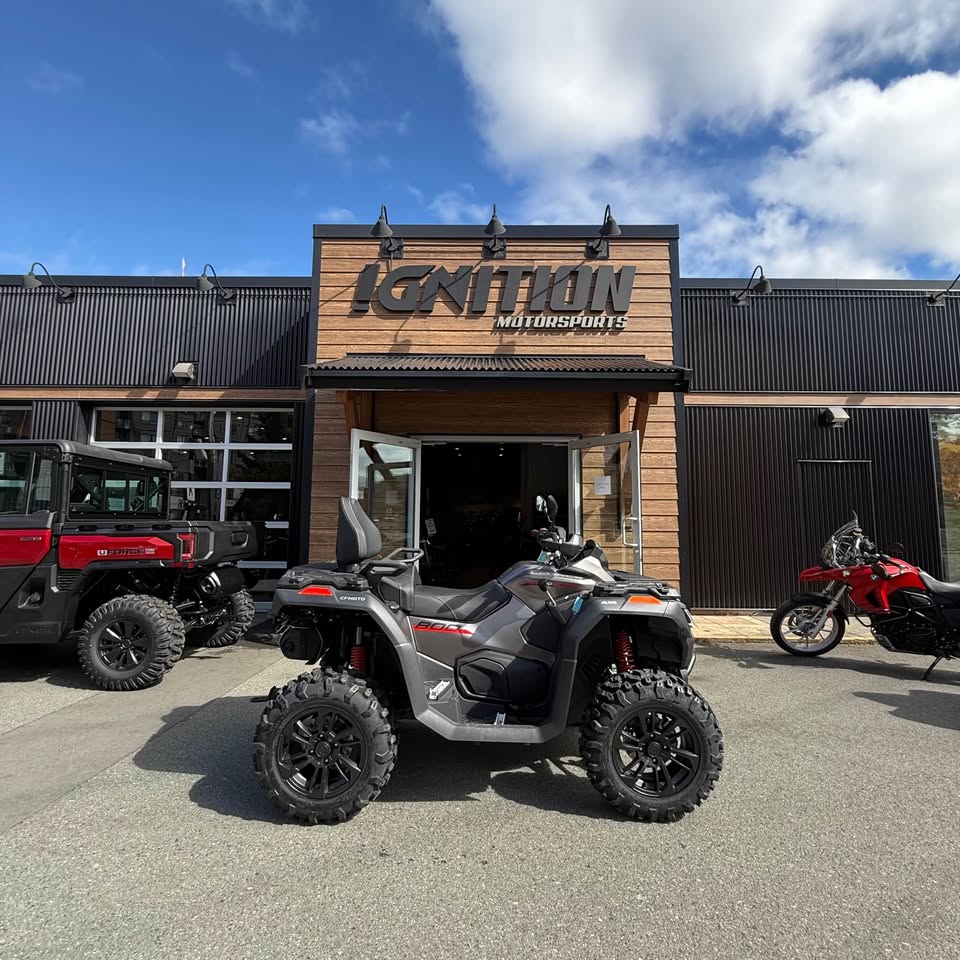 Representative dealership photo — 2026 CFMOTO CFORCE 800 TOURING; same model and colour, not unit-specific