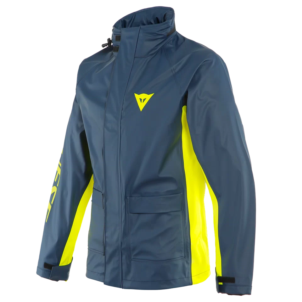 Dainese Storm 2 Rain Jacket – Black Iris/Fluo Yellow