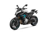 2027 CFMOTO 675NK in Glacier White — left three-quarter view