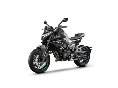 2027 CFMOTO 800NK in Aerolite Grey — left three-quarter view