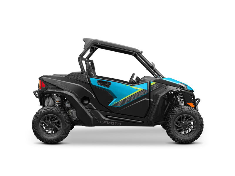 2027 CFMOTO ZFORCE 950 TRAIL in Zephyr Blue — right-side view