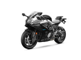 2027 CFMOTO 675SS in Nebula Black — left three-quarter view