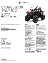 2027 CFMOTO CFORCE 1000 TOURING specifications