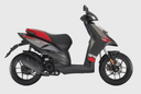 2027 Aprilia SR 50 MT Black Matt SKU-01356 - stock image