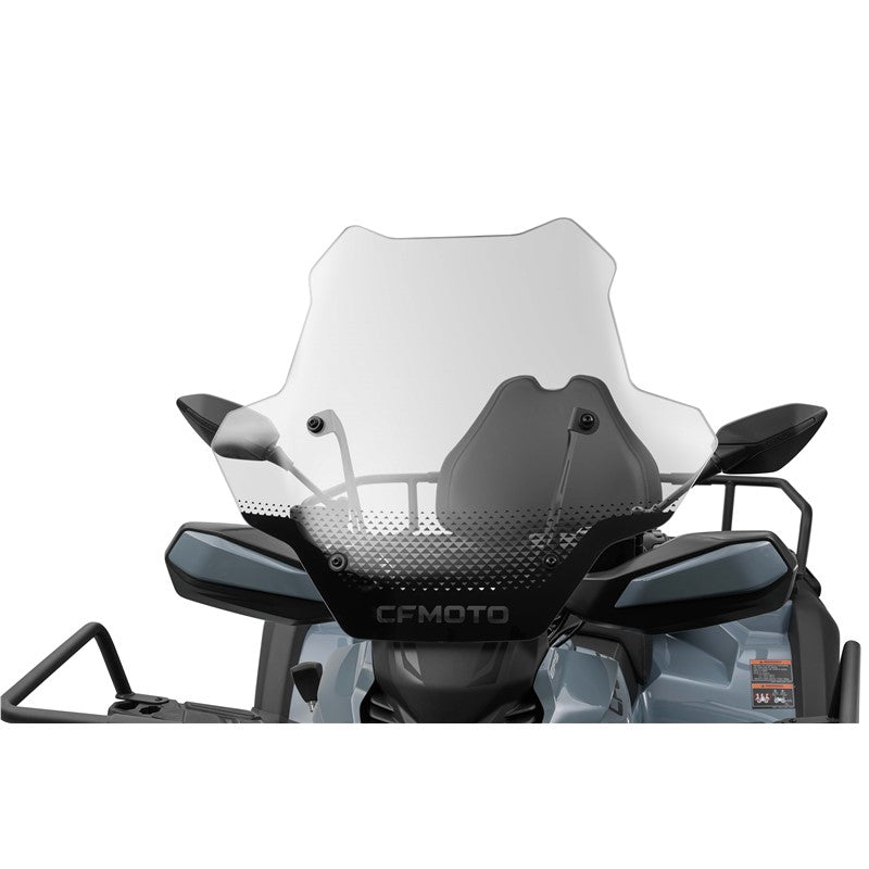 CFMOTO 9AWV-805100-8000 acrylic windshield mounted on CFORCE Touring