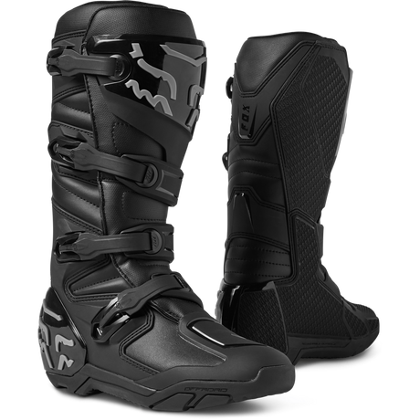 Fox Comp X off-road boots in black — view 1